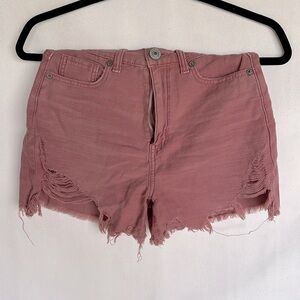 American Eagle size 00 denim “ripped” shorts like new